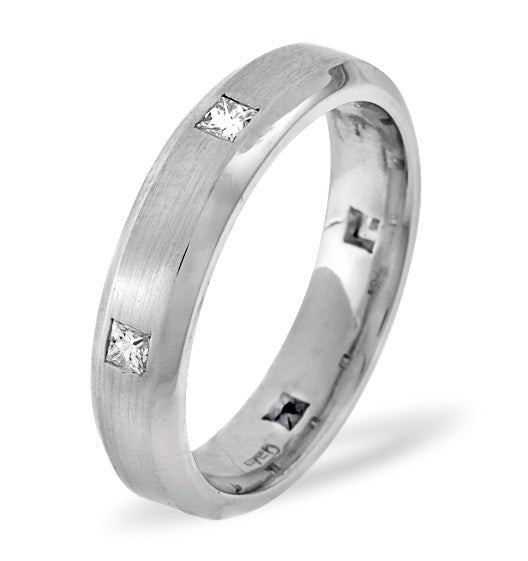 Mens 0.28ct G/Vs Diamond Platinum Dress Ring